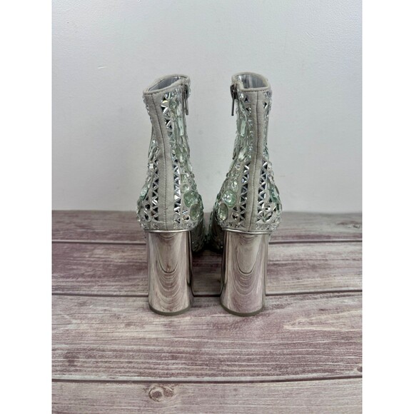 NWOT Steve Madden Vayle Boots Rhinestone Pointed Toe Zipper Closure Women Sz 7M - Picture 10 of 17